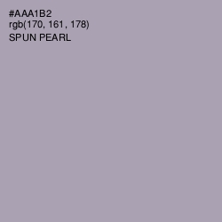 #AAA1B2 - Spun Pearl Color Image